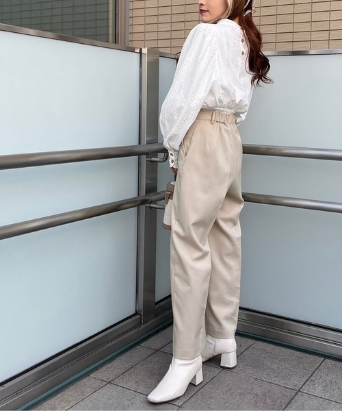 FREE'S MART（フリーズマート）の「センターピンタックワイドパンツ（その他パンツ・レディース・イエロー/ブラック/ナチュラル・マルチサイズ）」の18枚目の写真