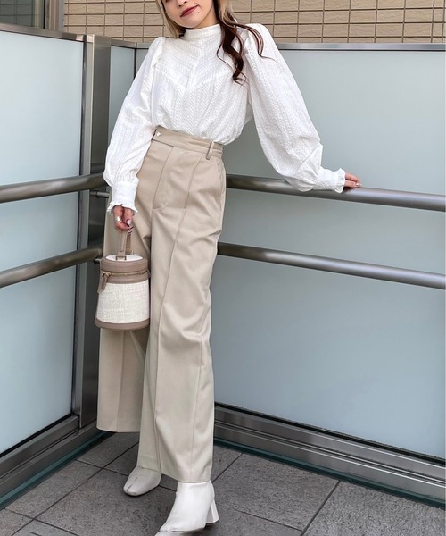 FREE'S MART（フリーズマート）の「センターピンタックワイドパンツ（その他パンツ・レディース・イエロー/ブラック/ナチュラル・マルチサイズ）」の17枚目の写真