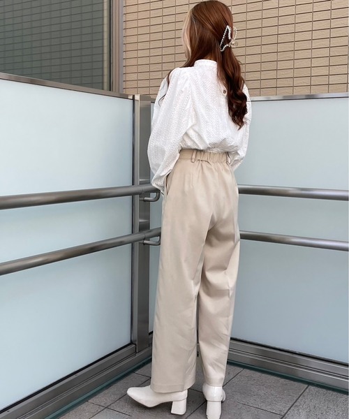 FREE'S MART（フリーズマート）の「センターピンタックワイドパンツ（その他パンツ・レディース・イエロー/ブラック/ナチュラル・マルチサイズ）」の19枚目の写真