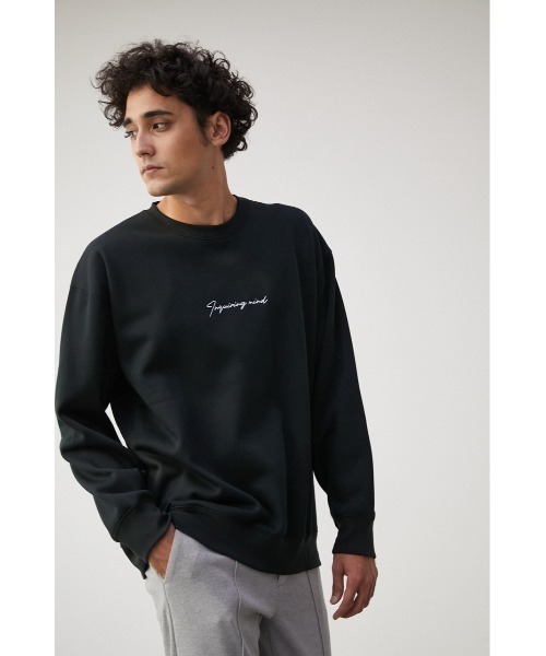 AZUL by moussy(アズールバイマウジー)の「ONE POINT EMBROIDERY TOPS/ワンポイントエンブロイダリートップス(スウェット・メンズ・ベージュ/ブラック/ホワイト/ネイビー・LARGE/MEDIUM)」の14枚目の写真