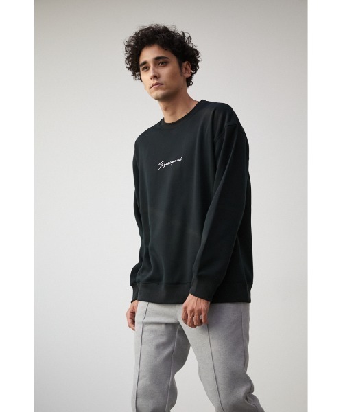 AZUL by moussy(アズールバイマウジー)の「ONE POINT EMBROIDERY TOPS/ワンポイントエンブロイダリートップス(スウェット・メンズ・ベージュ/ブラック/ホワイト/ネイビー・LARGE/MEDIUM)」の15枚目の写真
