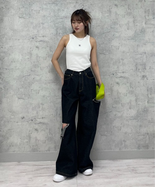 EPIMI E'PIMMY(エピミエピミー)の「カップ付きアメスリタンク(タンクトップ・レディース・ホワイト/オートミール/オフホワイト/ブラック系その他/ブラック/ピンクベージュ・MEDIUM)」の7枚目の写真