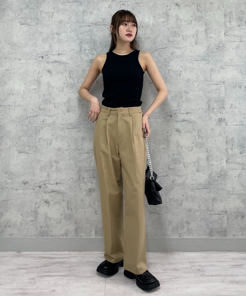 EPIMI E'PIMMY(エピミエピミー)の「カップ付きアメスリタンク(タンクトップ・レディース・ホワイト/オートミール/オフホワイト/ブラック系その他/ブラック/ピンクベージュ・MEDIUM)」の9枚目の写真