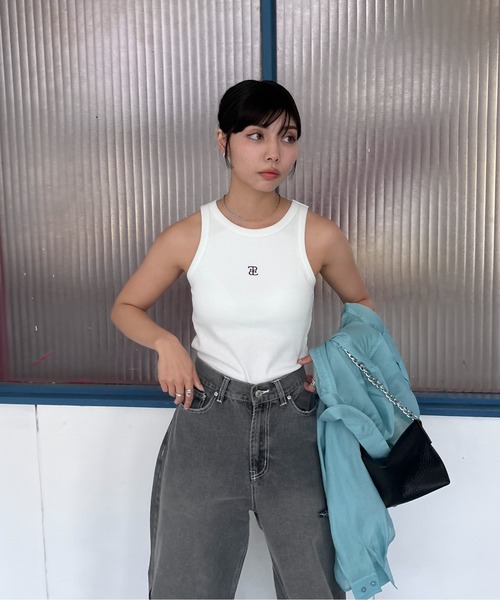 EPIMI E'PIMMY(エピミエピミー)の「カップ付きアメスリタンク(タンクトップ・レディース・ホワイト/オートミール/オフホワイト/ブラック系その他/ブラック/ピンクベージュ・MEDIUM)」の17枚目の写真