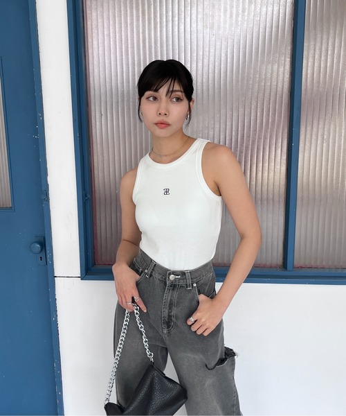 EPIMI E'PIMMY(エピミエピミー)の「カップ付きアメスリタンク(タンクトップ・レディース・ホワイト/オートミール/オフホワイト/ブラック系その他/ブラック/ピンクベージュ・MEDIUM)」の19枚目の写真