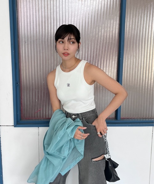 EPIMI E'PIMMY(エピミエピミー)の「カップ付きアメスリタンク(タンクトップ・レディース・ホワイト/オートミール/オフホワイト/ブラック系その他/ブラック/ピンクベージュ・MEDIUM)」の18枚目の写真