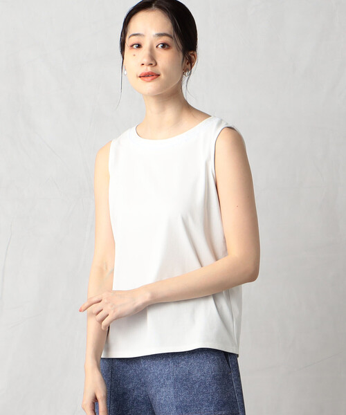 Comme　Ca　Mature（コムサマチュア）の「スパンコール付きタンクトップ（タンクトップ・レディース・ホワイト/グレイッシュベージュ/ブラック・MEDIUM/LARGE）」の5枚目の写真