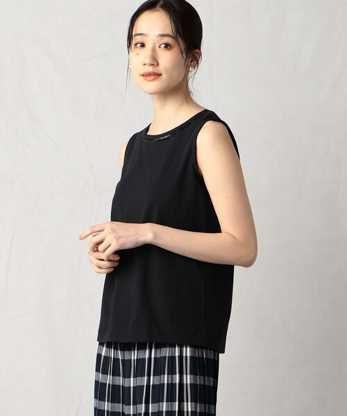 Comme　Ca　Mature（コムサマチュア）の「スパンコール付きタンクトップ（タンクトップ・レディース・ホワイト/グレイッシュベージュ/ブラック・MEDIUM/LARGE）」の7枚目の写真