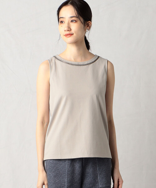 Comme　Ca　Mature（コムサマチュア）の「スパンコール付きタンクトップ（タンクトップ・レディース・ホワイト/グレイッシュベージュ/ブラック・MEDIUM/LARGE）」の10枚目の写真