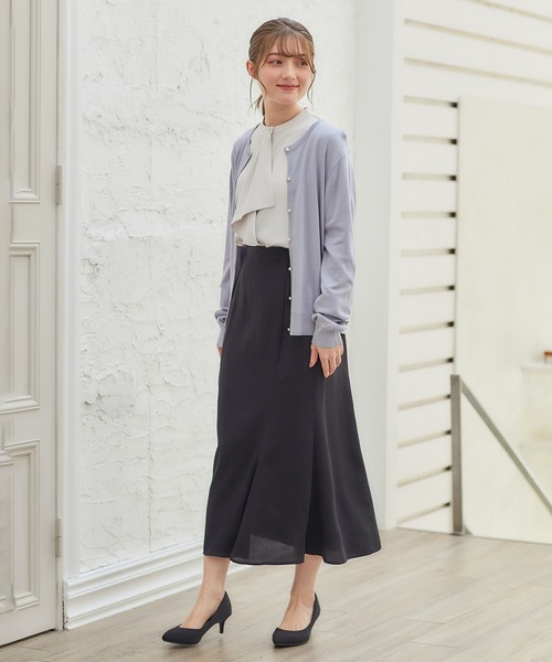 Honeys（ハニーズ）の「ボウタイブラウス（シャツ/ブラウス・レディース・ネイビー/ミント/ホワイト/ライトグレー/サックスブルー・S/M/L/LL）」の8枚目の写真