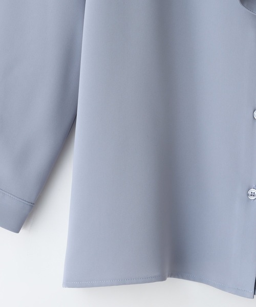 Honeys（ハニーズ）の「ボウタイブラウス（シャツ/ブラウス・レディース・ネイビー/ミント/ホワイト/ライトグレー/サックスブルー・S/M/L/LL）」の16枚目の写真