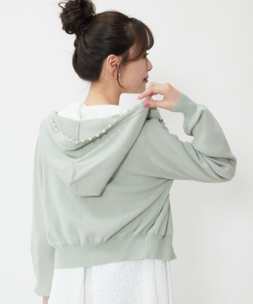 WILLSELECTION(ウィルセレクション)の「パール付きパーカー(パーカー・レディース・ブラック/オフホワイト/ピンク/ミント・MEDIUM)」の17枚目の写真