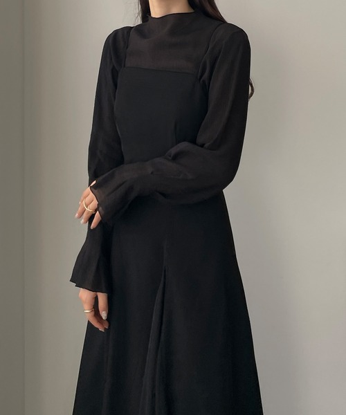 Louere（ルエレ）の「フレアスリーブハイネックシアートップス（Tシャツ/カットソー・レディース・クリーム/ブラック/ホワイト/ライトブラウン/グレー・SMALL/MEDIUM/LARGE/X-LARGE）」の15枚目の写真