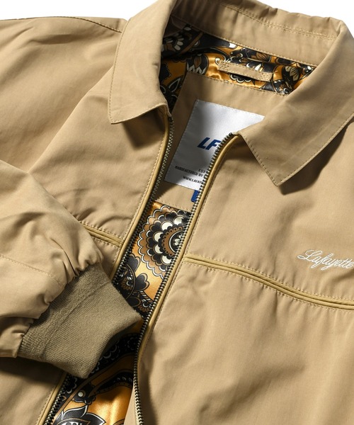 Lafayette（ラファイエット）の「LFYT ラファイエット [Lafayette] - アウトロー ブルゾン ペイズリー柄 ダービージャケット [PAISLEY LINED DERBY JACKET]（ブルゾン・メンズ・ベージュ/ブラック・LARGE/X-LARGE/XX-LARGE/MEDIUM）」の12枚目の写真