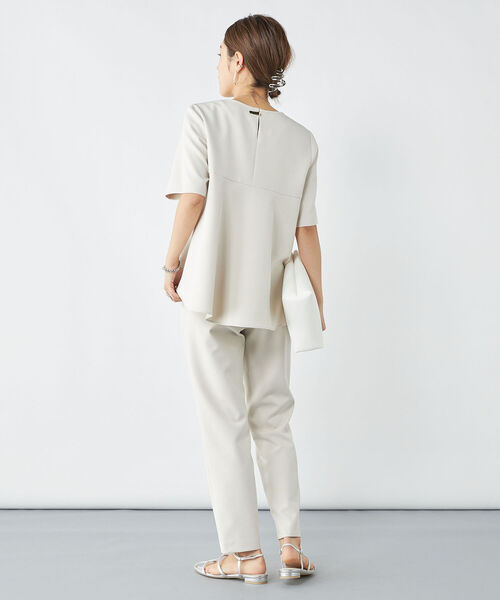 NOLLEY’S(ノーリーズ)の「ウォッシャブルダブルクロスイージーテーパードパンツ(その他パンツ・レディース・アイボリー/ネイビー/ブラック/ベビーピンク・40/36/38/34)」の7枚目の写真