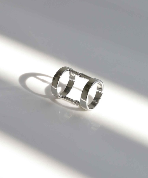 minsobi(ミンソビ)の「ジョイントリング ユニセックスリング(リング・メンズ・シルバー・FREE)」の5枚目の写真