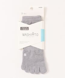 WASHIITO/和紙糸 5本指ソックス レギュラー丈 左右編みわけ
