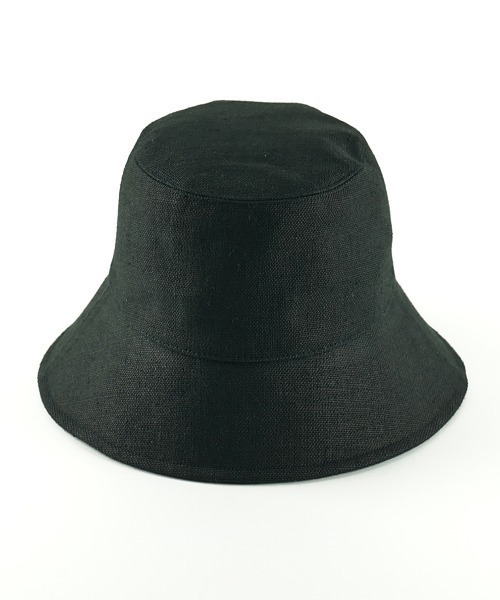 La Maison de Lyllis(メゾンドリリス)の「【La Maison de Lyllis】リネンポットハット LINEN POT HAT 2231001(ハット・レディース・ブラック/ベージュ・FREE)」の6枚目の写真