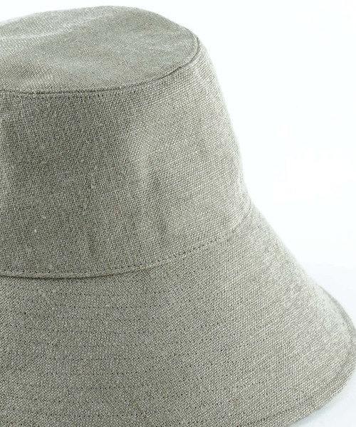 La Maison de Lyllis(メゾンドリリス)の「【La Maison de Lyllis】リネンポットハット LINEN POT HAT 2231001(ハット・レディース・ブラック/ベージュ・FREE)」の10枚目の写真