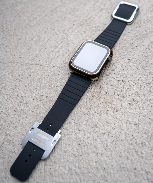 zandy(ズィーアンドワイ)の「zandy ズィー・アンド・ワイ / Apple Watch【マグネットシリコンバンド】アップルウォッチバンド マグネットバックル /// silicone1(デジタル腕時計・メンズ・パープル/オリーブ/ピンク/シルバー/ライトグレー/ホワイト×ブラック/ブラック×ホワイト/ブラック×ブラック/ピンクゴールド/ブラック×シルバー/ブラック×ゴールド/ホワイト×シルバー/ホワイト×ゴールド・S/M)」の7枚目の写真