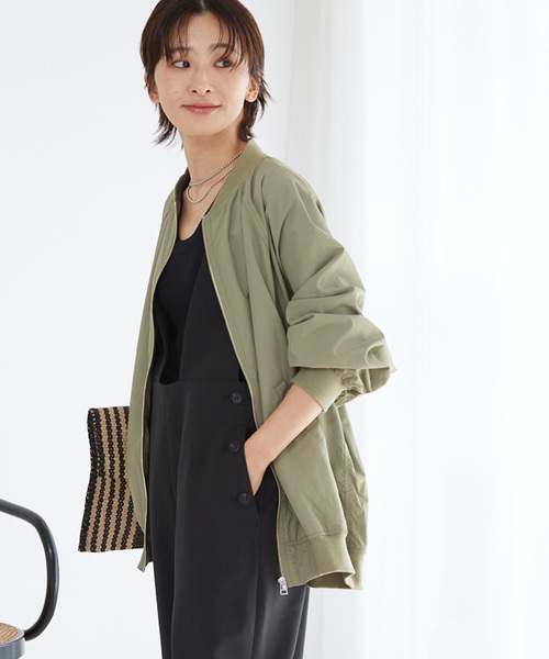 レリューム ウォッシャブルナイロンタッサーMA-1 ベージュ JOURNAL STANDARD relume ブルゾン アウター 「追加」「25AW新作