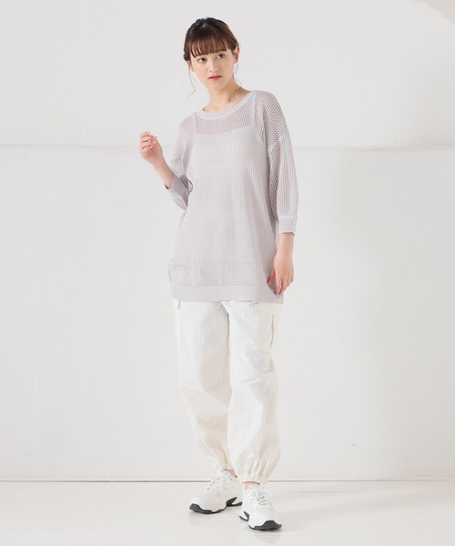 Honeys（ハニーズ）の「メッシュ編トップス（ニット/セーター