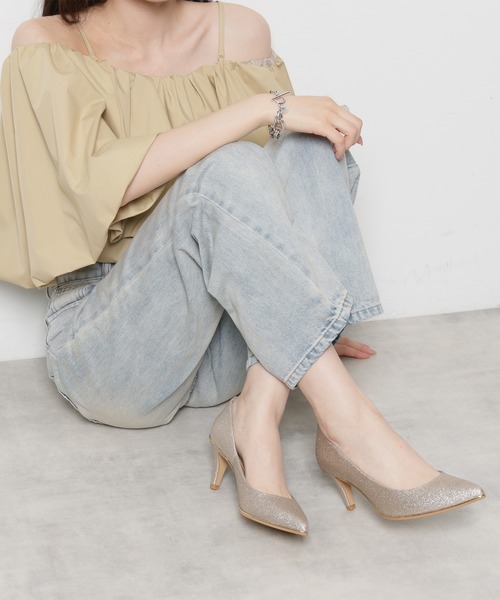 ESPERANZA（エスペランサ）の「【12時間パンプス】約7.5㎝／ラメ素材　歩きやすくて疲れにくい（パンプス・レディース・シルバー/ゴールド/ブラック系8・23.5cm/21.5cm/22.0cm/25.5cm/24.5cm/26.0cm/22.5cm/21.0cm/25.0cm/24.0cm/23.0cm）」の19枚目の写真