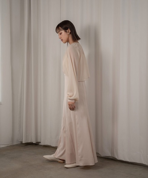 【 I_am_official】シアーベールマーメイドワンピース　Free I_am（アイアム）の「sheer veil mermaid dress / シアーベール