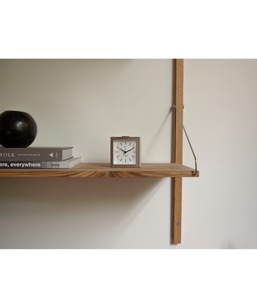 LEFF（レフ）の「《LEFF AMSTERDAM/レフアムステルダム》Block Alarm Clock（置時計・メンズ・ホワイト×シルバー・FREE）」の4枚目の写真