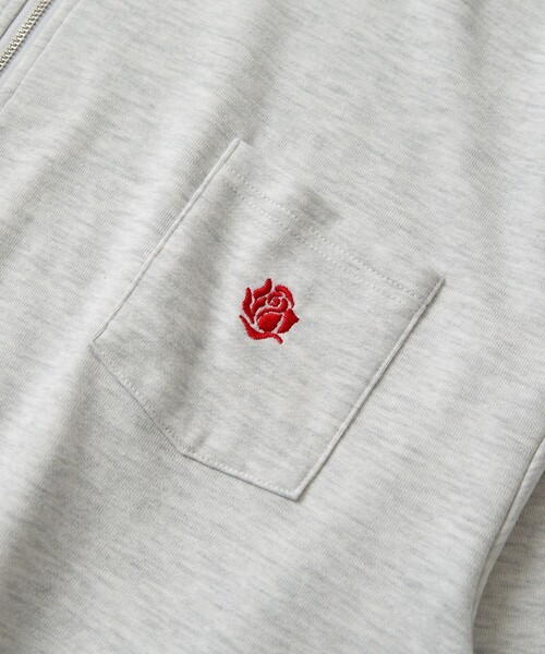 FRUIT OF THE LOOM(フルーツオブザルーム)の「THE OTOGIBANASHI SUPPLY×Fruit of the Loom/ザ オトギバナシ サプライ×フルーツオブザルーム 別注POLO HALF ZIP S/S SWEAT/ポロ ハーフジップ セットアップ S/S スウェット(スウェット・メンズ・グレー・LARGE/X-LARGE/MEDIUM)」の14枚目の写真