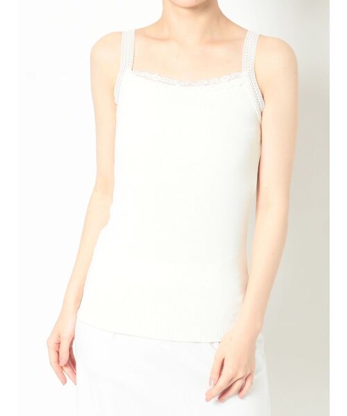 merry jenny(メリージェニー)の「rib lace camisole(キャミソール・レディース・ライトブルー/ピンク/アイボリー・FREE)」の19枚目の写真