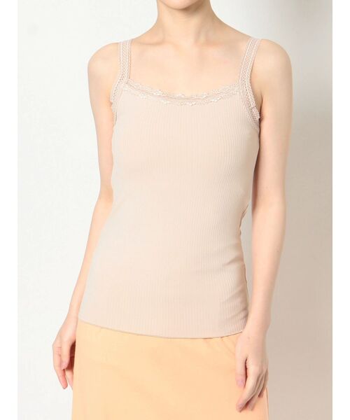 merry jenny(メリージェニー)の「rib lace camisole(キャミソール・レディース・ライトブルー/ピンク/アイボリー・FREE)」の3枚目の写真