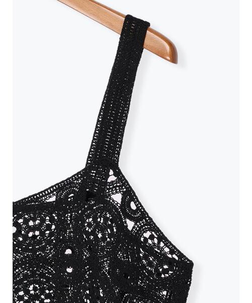 Lugnoncure（ルノンキュール）の「クロシェ編みビスチェ（ニット/セーター・レディース・キナリ/ブラック・ﾌﾘ-）」の22枚目の写真