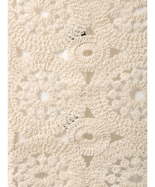 Lugnoncure（ルノンキュール）の「クロシェ編みビスチェ（ニット/セーター・レディース・キナリ/ブラック・ﾌﾘ-）」の18枚目の写真