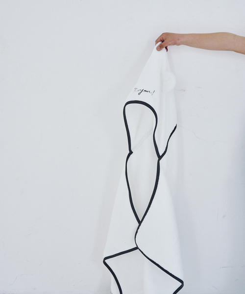 IENA ENFANT（イエナアンファン）の「【UCHINO/ウチノ】 別注無撚糸フード付きバスタオル baby（ベビーギフト・キッズ・ホワイト・FREE）」の3枚目の写真