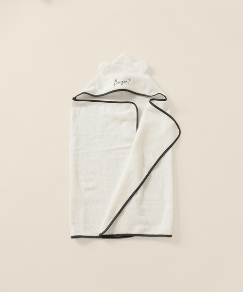 IENA ENFANT（イエナアンファン）の「【UCHINO/ウチノ】 別注無撚糸フード付きバスタオル baby（ベビーギフト・キッズ・ホワイト・FREE）」の5枚目の写真