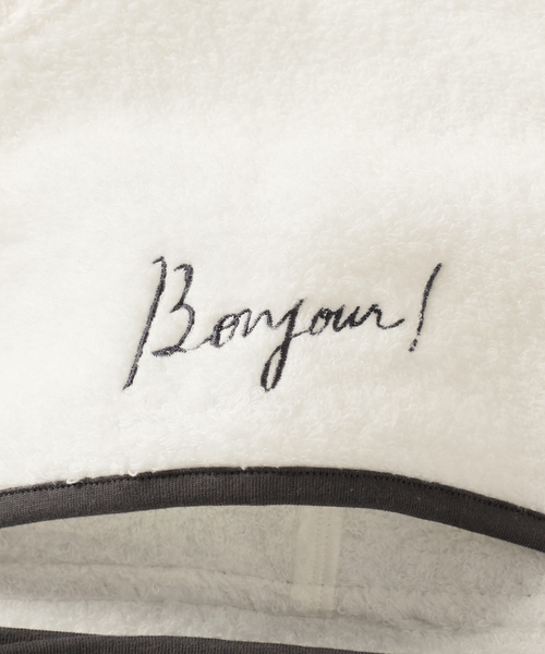 IENA ENFANT（イエナアンファン）の「【UCHINO/ウチノ】 別注無撚糸フード付きバスタオル baby（ベビーギフト・キッズ・ホワイト・FREE）」の9枚目の写真