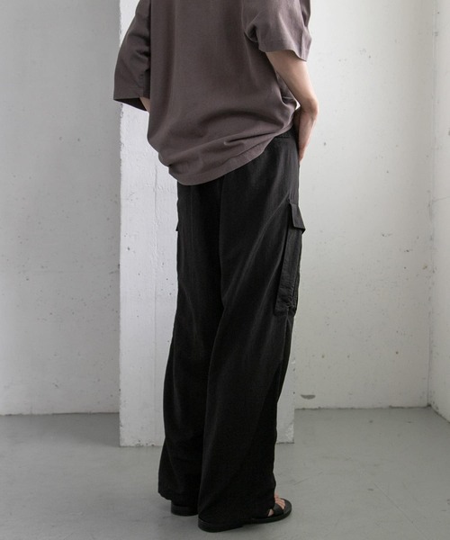 FORK&SPOON（フォークアンドスプーン）の「FORK&SPOON　ナイロンカーゴパンツ（カーゴパンツ・メンズ・ブラック/ベージュ・5/4）」の10枚目の写真