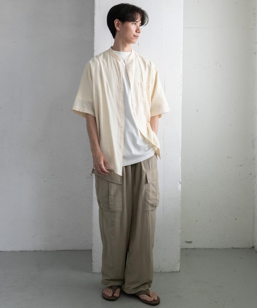 FORK&SPOON（フォークアンドスプーン）の「FORK&SPOON　ナイロンカーゴパンツ（カーゴパンツ・メンズ・ブラック/ベージュ・5/4）」の18枚目の写真