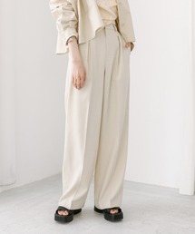 mystic | タックワイドスラックスパンツ(スラックス)