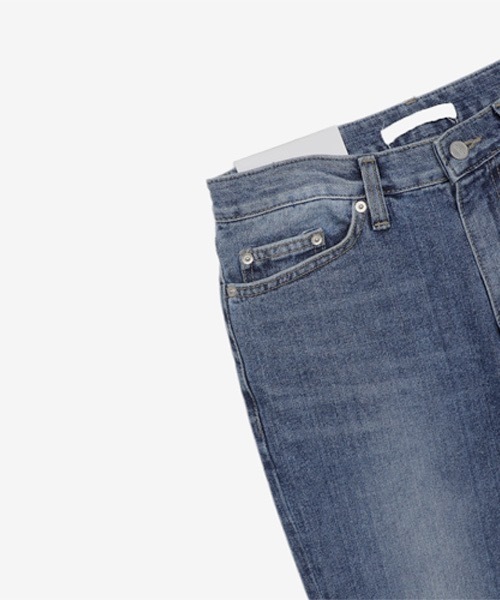ASCLO（エジュクロ）の「【THE KLOBAL STAGE 韓国アイドル着用】ASCLO +5cm Sand Brush Denim Pants（デニムパンツ・メンズ・ブルー・SMALL/MEDIUM/LARGE）」の18枚目の写真