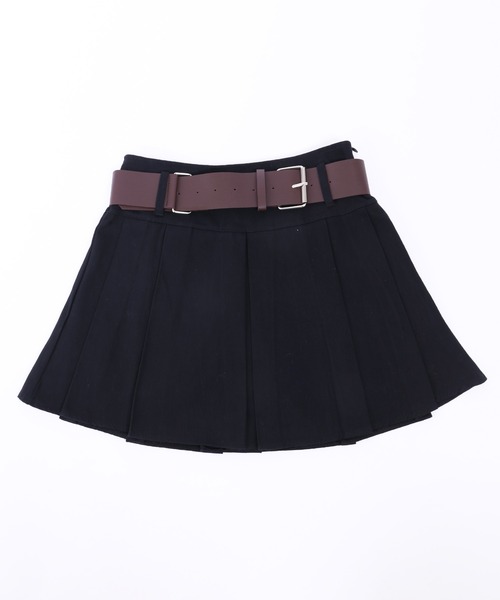 PHILLY（フィリー）の「ベルト付きボックススカート（スカート・レディース・ブラック/ベージュ・FREE）」の8枚目の写真