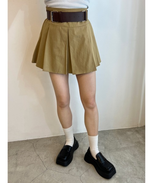 PHILLY（フィリー）の「ベルト付きボックススカート（スカート・レディース・ブラック/ベージュ・FREE）」の16枚目の写真