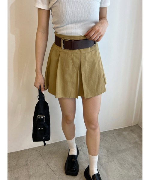 PHILLY（フィリー）の「ベルト付きボックススカート（スカート・レディース・ブラック/ベージュ・FREE）」の17枚目の写真