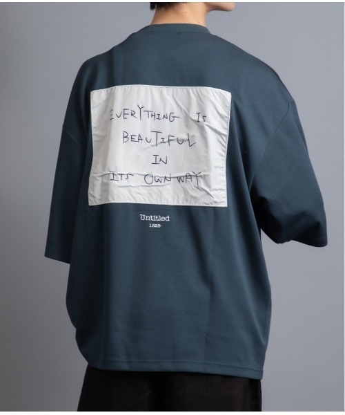 En serio TOKYO（エンソリオトーキョー）の「【ZOZO限定】冷感COOLダンボール 貼付けレターアート TEE（Tシャツ/カットソー・メンズ・ブラック/ダークブルー/ホワイト・M/L）」の3枚目の写真