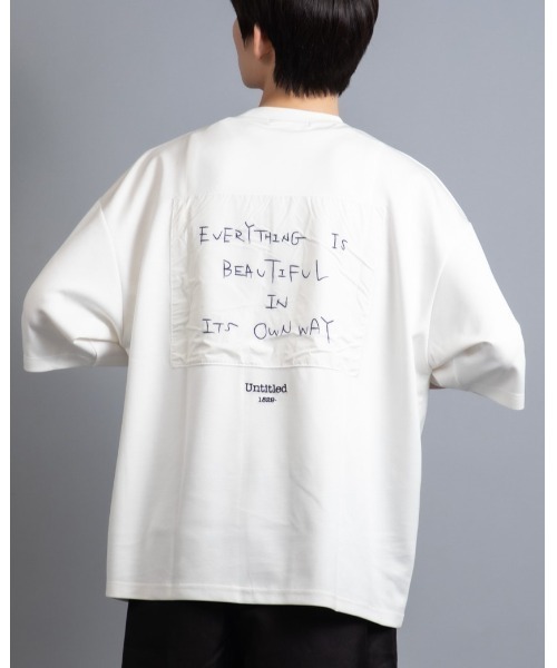 En serio TOKYO（エンソリオトーキョー）の「【ZOZO限定】冷感COOLダンボール 貼付けレターアート TEE（Tシャツ/カットソー・メンズ・ブラック/ダークブルー/ホワイト・M/L）」の2枚目の写真