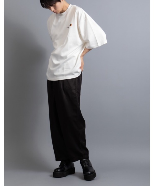 En serio TOKYO（エンソリオトーキョー）の「【ZOZO限定】冷感COOLダンボール 貼付けレターアート TEE（Tシャツ/カットソー・メンズ・ブラック/ダークブルー/ホワイト・M/L）」の21枚目の写真
