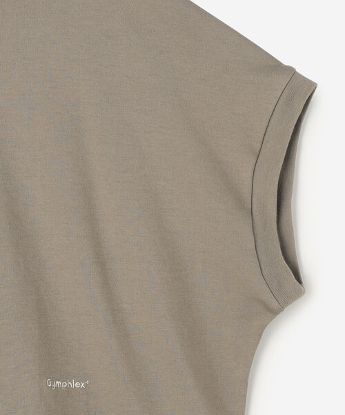 GYMPHLEX(ジムフレックス)の「Gymphlex | キャップスリーブTシャツ WOMEN(Tシャツ/カットソー・レディース・ブルー系その他/グレイッシュベージュ/ホワイト/ブラック・14)」の14枚目の写真