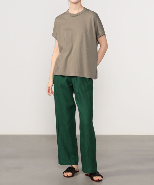 GYMPHLEX(ジムフレックス)の「Gymphlex | キャップスリーブTシャツ WOMEN(Tシャツ/カットソー・レディース・ブルー系その他/グレイッシュベージュ/ホワイト/ブラック・14)」の18枚目の写真