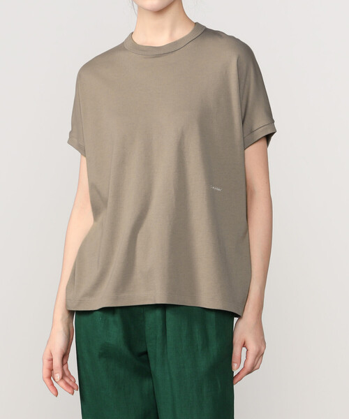 GYMPHLEX(ジムフレックス)の「Gymphlex | キャップスリーブTシャツ WOMEN(Tシャツ/カットソー・レディース・ブルー系その他/グレイッシュベージュ/ホワイト/ブラック・14)」の1枚目の写真